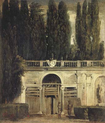 La Villa Medicis a Rome (deux hommes a l